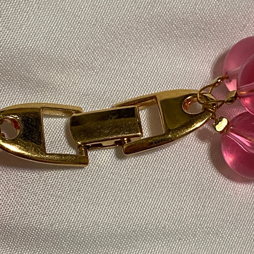 Vintage Napier Elegant Pink Beaded Necklace - Picture 3 of 6